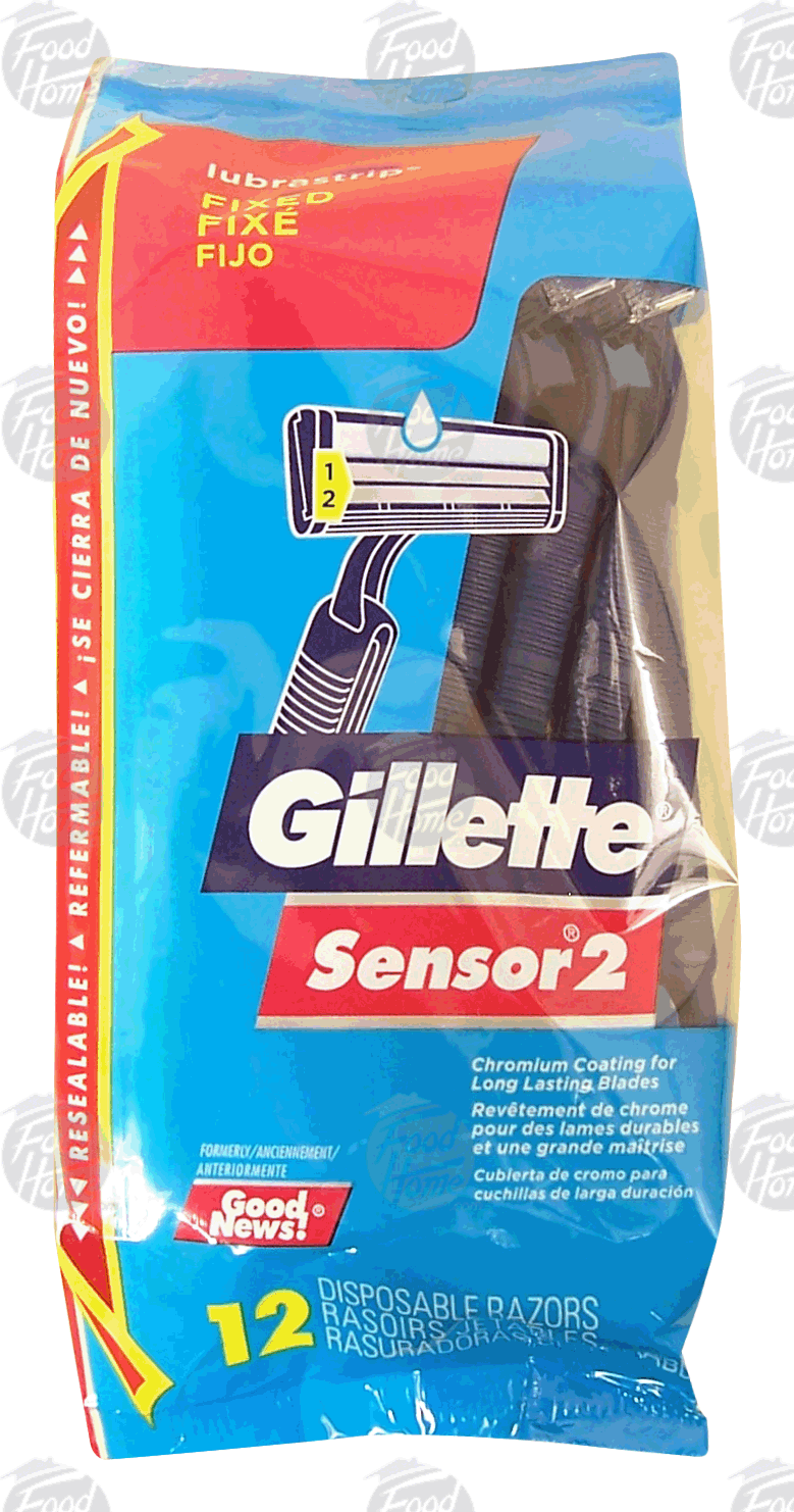 Gillette Sensor 2 disposable razors plus lubrastrip Full-Size Picture